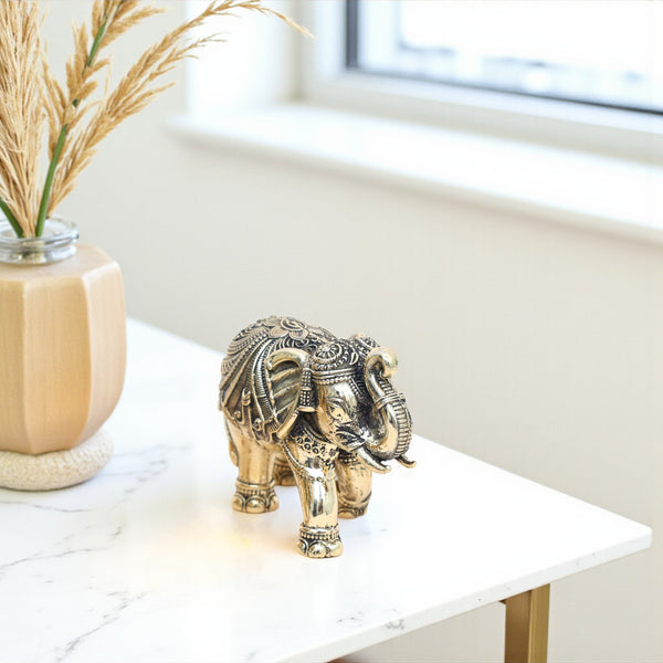 Handcrafted Decorative Brass Elephant  – Spiritual Decor Item